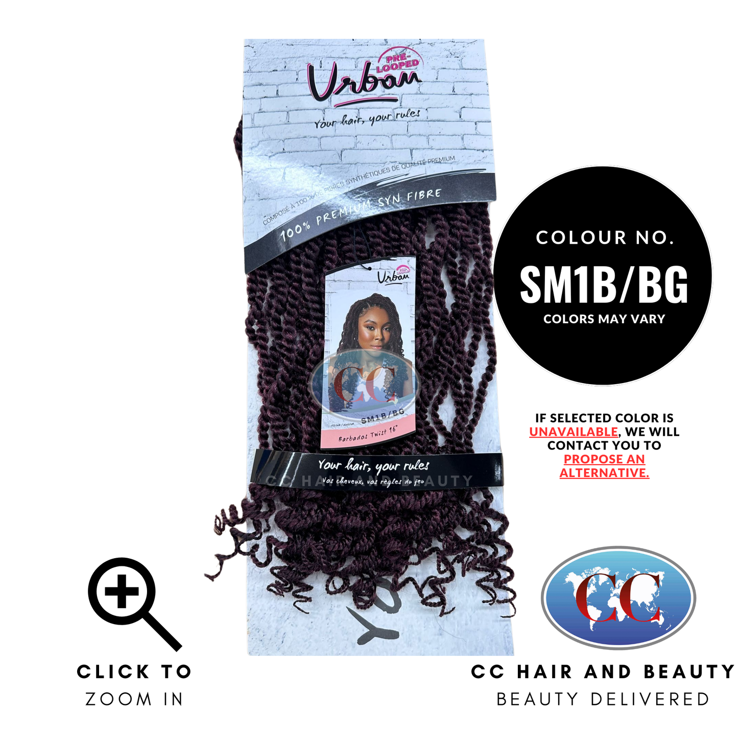 Urban pre - looped Barbados Twist 16" | CC Hair & Beauty UK