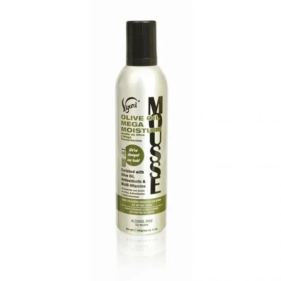 Vigorol Olive Oil Mega Moisture Mousse 12oz | Shop at CC Hair & Beauty UK
