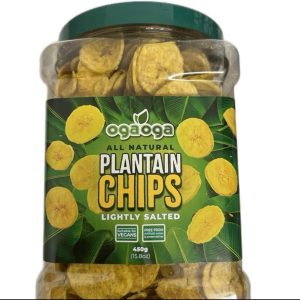OgaOga Plantain Chips lightly salted 450g ( Jars)