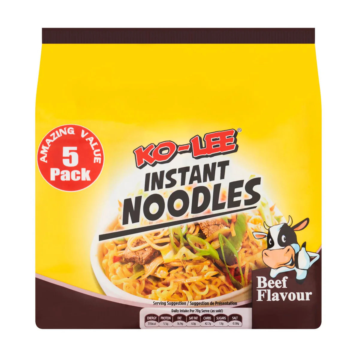Ko-lee Noodles Beef 5Pck 400g