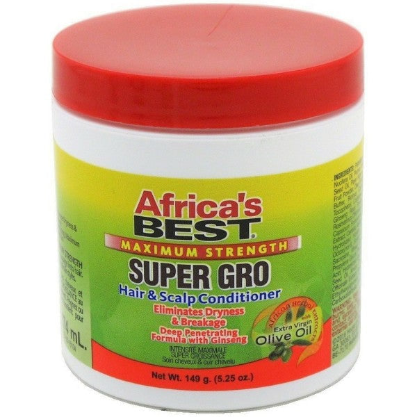 Africas Best Super Gro Hair & Scalp Conditioner - Maximum Strength - 5.25 Oz | Shop at CC Hair & Beauty UK