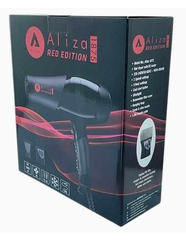 Aliza Professional Red Edition 1875 Hair Dryer - product detail | CC Hair & Beauty
