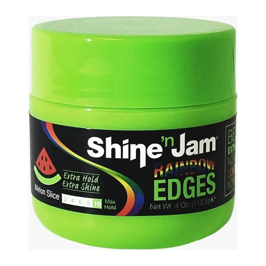 Ampro Shine N Jam Rainbow Edges Melon Slice extra hold edge control 4oz jar