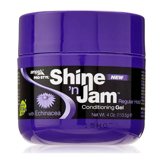 Ampro Shine 'N Jam Conditioning Gel Regular Hold 4oz 113.5g tub