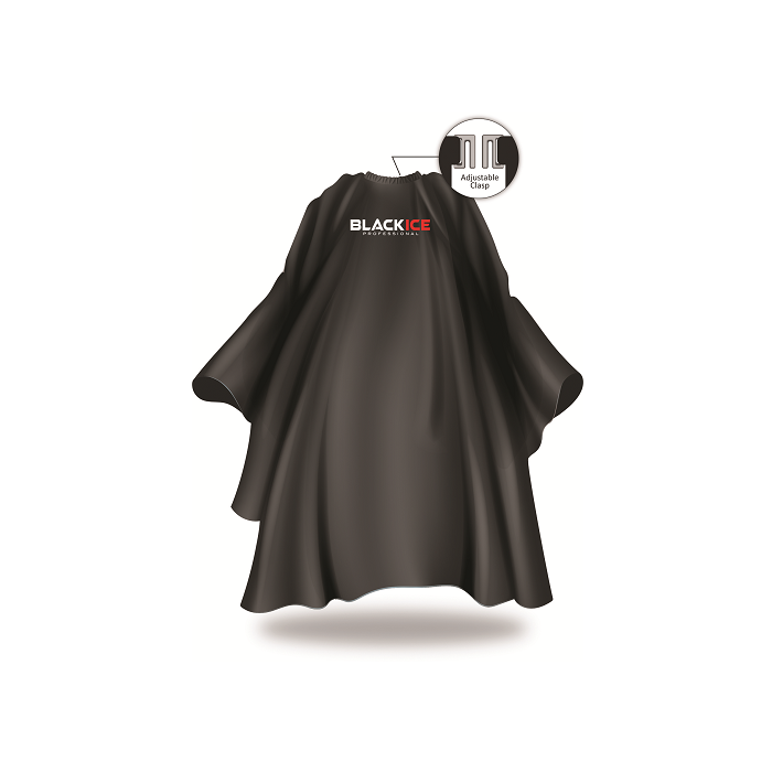 BlackIce Original Black Barber Cape #BVE009BLA | Shop at CC Hair & Beauty UK