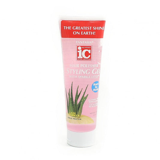 Fantasia IC Hair Polisher Styling Gel with Sparkle Lites 246g - product detail | CC Hair & Beauty