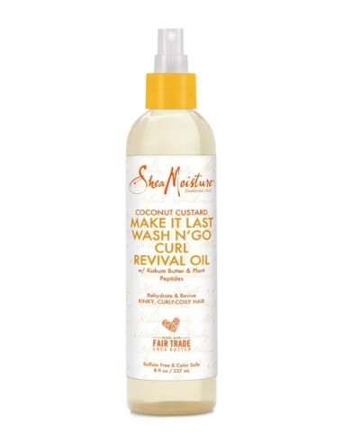 Shea Moisture Coconut Custard Make It Last Wash N GO Curl Revival Oil 237ml