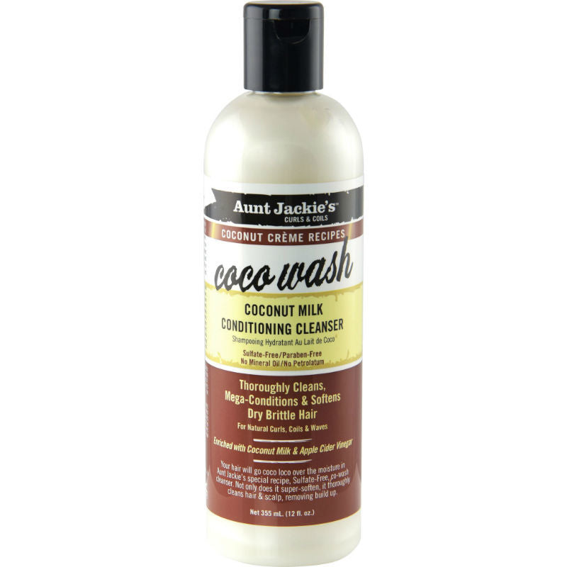Aunt Jackie Coco Wash Coconut Milk Conditioning Cleanser 12 Oz | Shop at CC Hair & Beauty UK