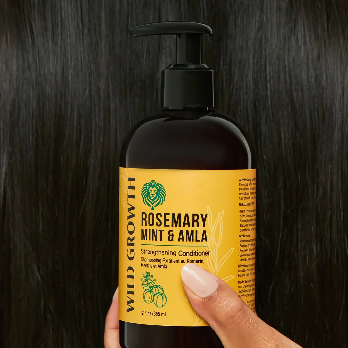 Wild Growth Rosemary Mint & Amla Strengthening Conditioner 12oz - product detail | CC Hair & Beauty