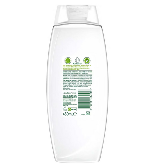 Simple Kind to Skin Shower Gel Refreshing 225ml | CC Hair & Beauty UK