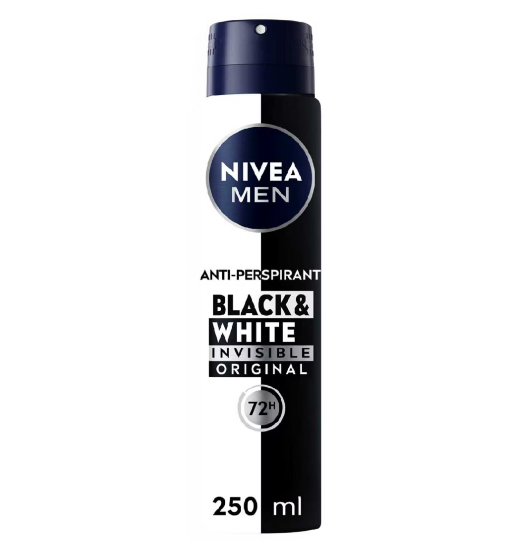 Nivea Men Black & White Invisible 72h Anti-Perspirent Spray Orignal 150ml | Shop at CC Hair & Beauty UK