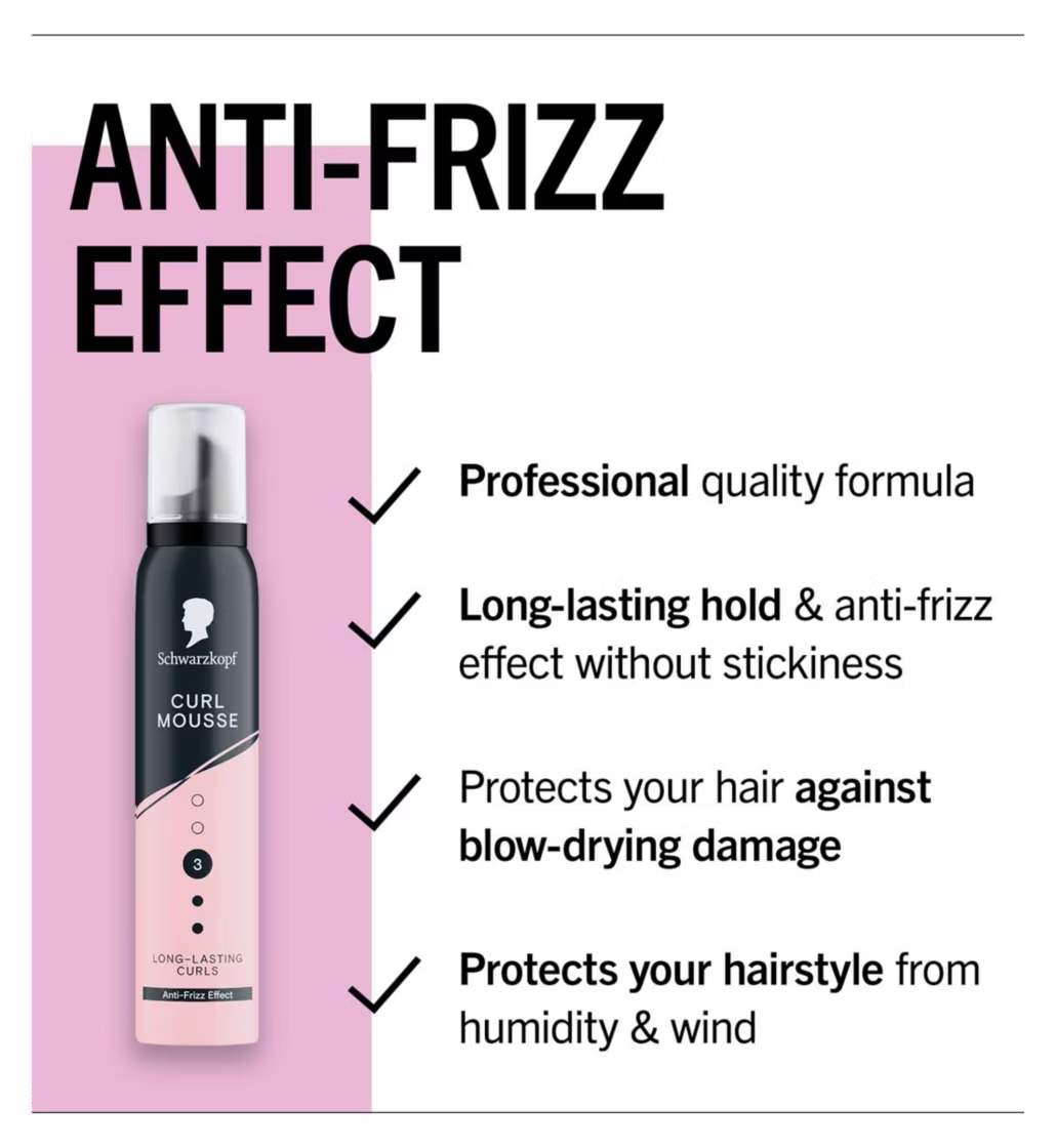 Schwarzkopf Styling Curl Mousse 200ml - available online | CC Hair & Beauty UK