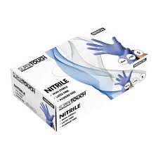 Supertouch Powderfree Nitrile Gloves, Blue Large