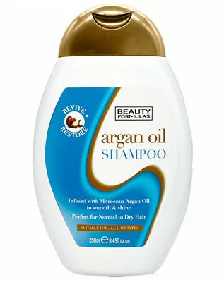 Beauty Formulas Shampoo with argan oil for normal to dry hair 250ml