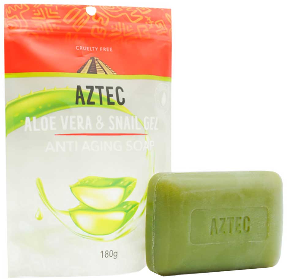 Aztec Aloe Vera & Snail Gel Anti Aging Soap 180G | Shop at CC Hair & Beauty UK
