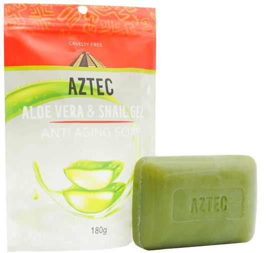 Aztec Aloe Vera & Snail Gel Anti Aging Soap 180G | Shop at CC Hair & Beauty UK