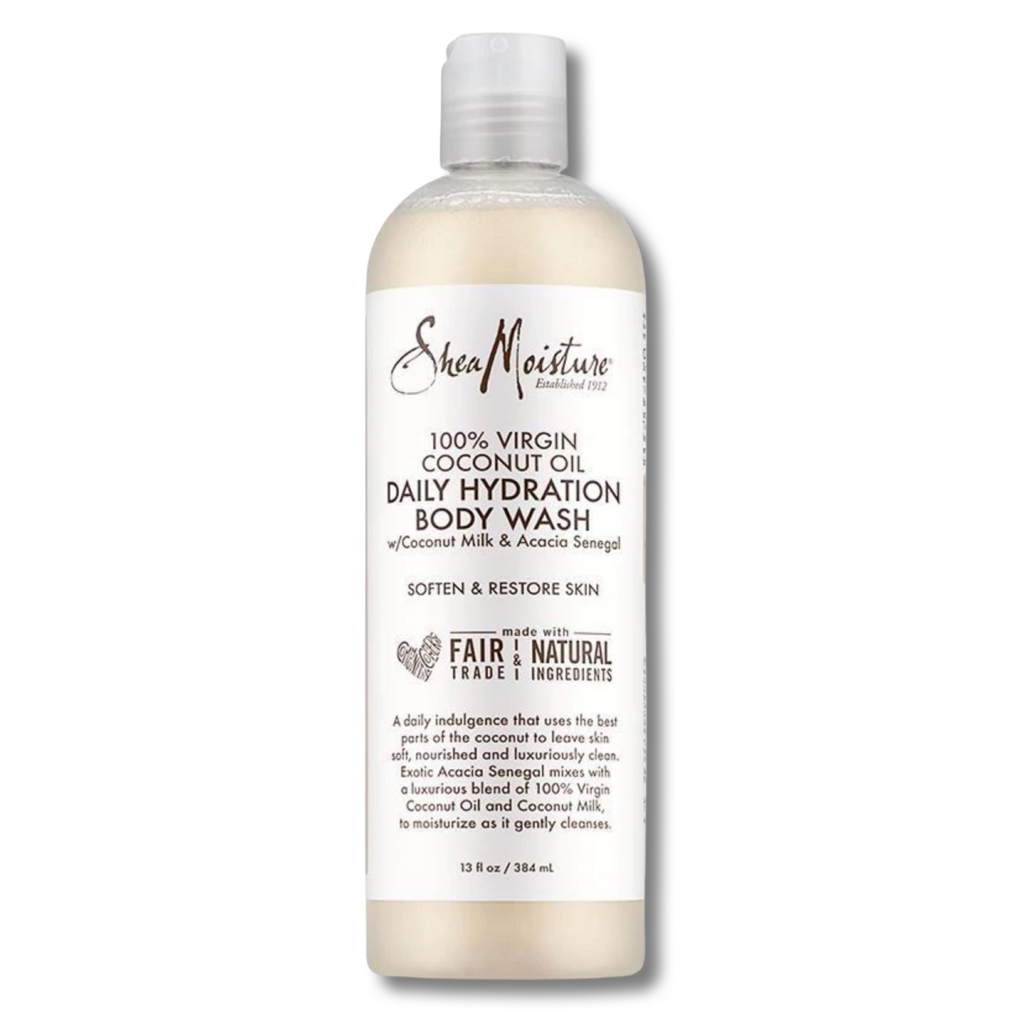 Shea Moisture 100% Extra Virgin Coconut Oil - Daily Hydration Body Wash, 13 Oz | Shop at CC Hair & Beauty UK