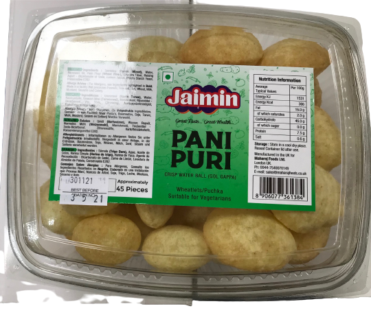 Jaimin Pani Puri 45pcs