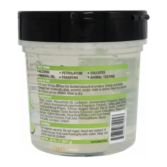Jamaican Mango & Lime Coconut Water Styling Gel 20oz tub for strong hold and shine