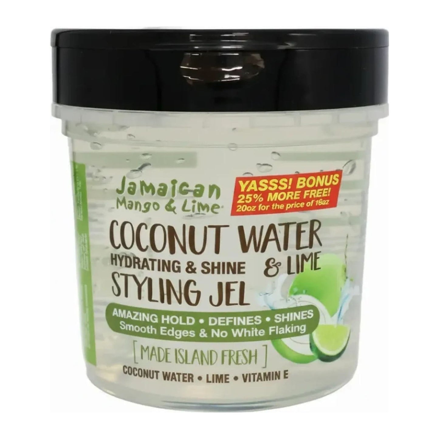 Jamaican Mango & Lime Styling Gel 20oz pineapple scent tub for natural hair