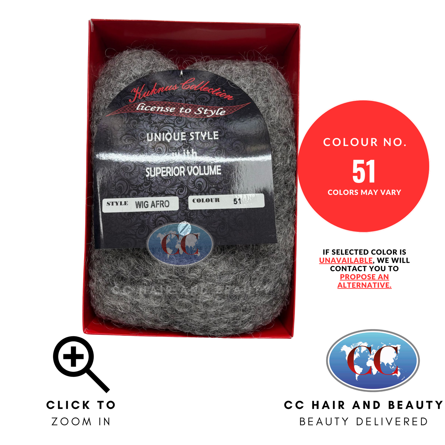 kuknus Collection Synthetic Wig - Wig Afro