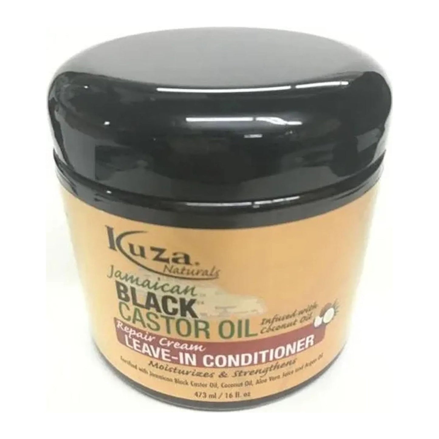 Kuza Jamaican Black Castor Oil Repair Cream Leave-In Conditioner 16oz tub