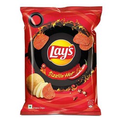 Lay's Sizzling Hot Flavour Potato Chips 50g