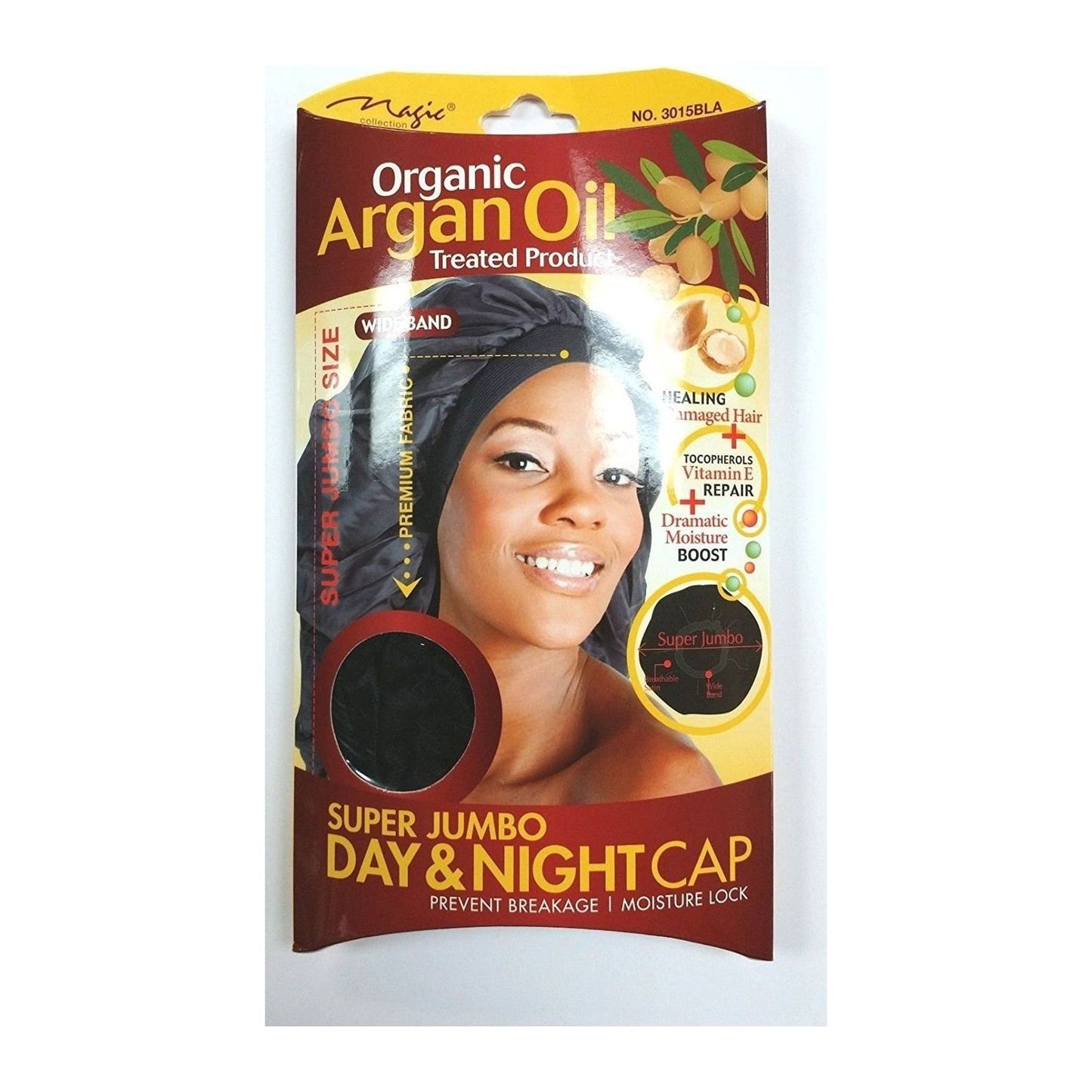 Magic Collection Organic Argan Oil Super Jumbo Day & Night satin cap