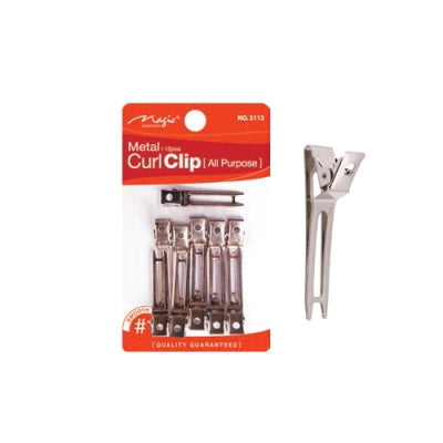Magic Collection Metal Curl Clip All Purpose - 12 Pcs #3113 | Shop at CC Hair & Beauty UK