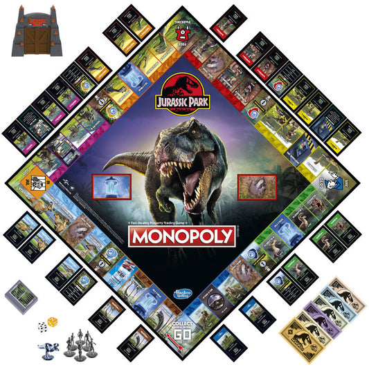Hasbro Monopoly Jurassic Park ** BRAND NEW ** UNBOXED | CC Hair & Beauty Leeds