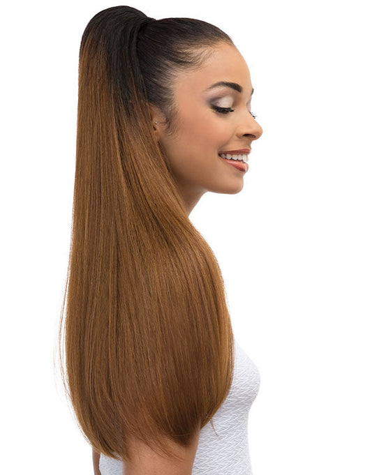 Janet Collection Synthetic Drawstring Ponytail - PEACH