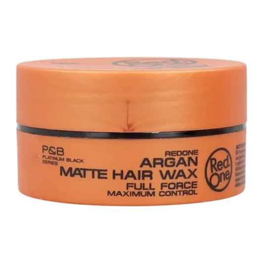 Red One Maximum Control Argan Matte Hair Wax Full Force 5oz 150ml tub