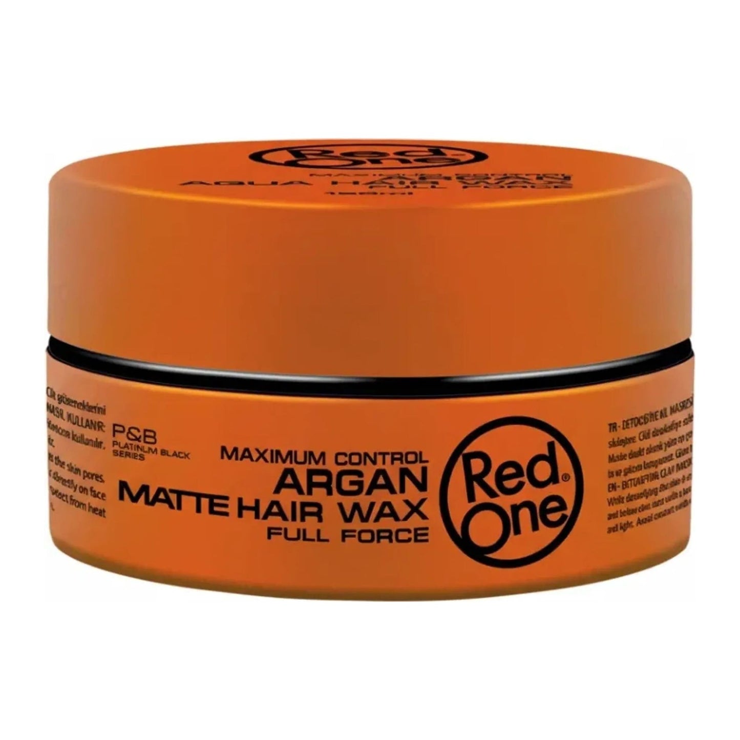 Red One Maximum Control Argan Matte Hair Wax Full Force 5oz 150ml tub