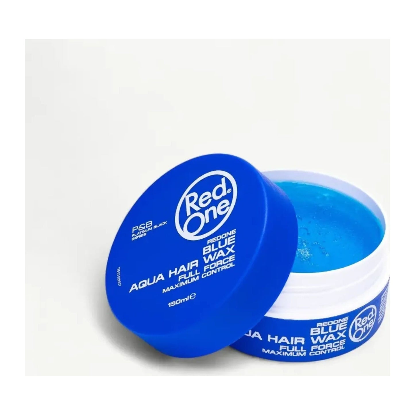 Red One Blue Aqua Hair Wax Full Force 150ml jar with bubblegum scent