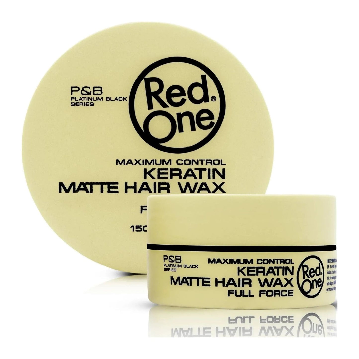 Red One Keratin Matte Hair Wax 150ml jar with strong hold and matte finish