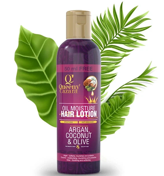 Queeny Cazara Argan Coconut & Olive Oil Moisture Hair Lotion 250ml | Shop at CC Hair & Beauty UK