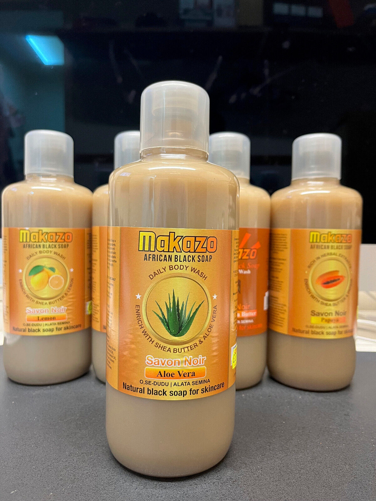Makazo Natural Liquid African Black Soap Daily Body Wash - Orange - view 6