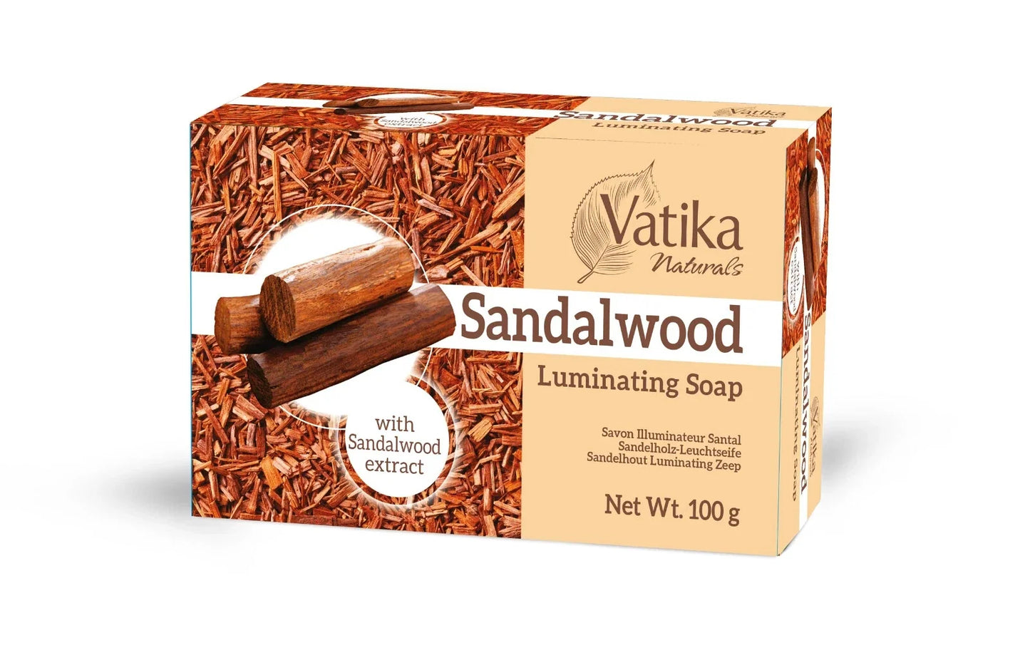 Vatika Sandalwood Luminating Soap 100g | Shop at CC Hair & Beauty UK