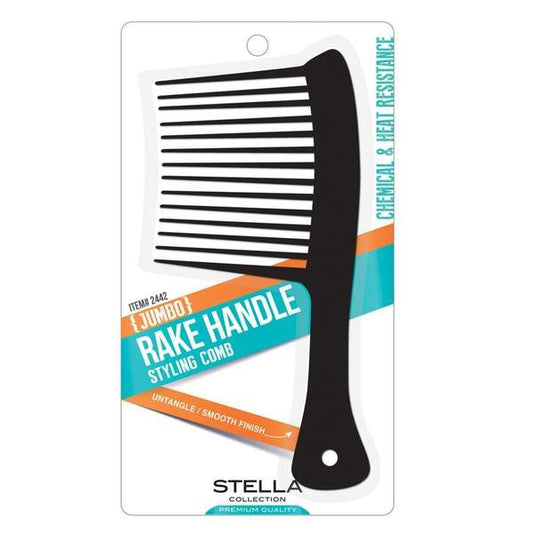 Stella Collection Rake Handle Jumbo Styling Comb #2442 | Shop at CC Hair & Beauty UK