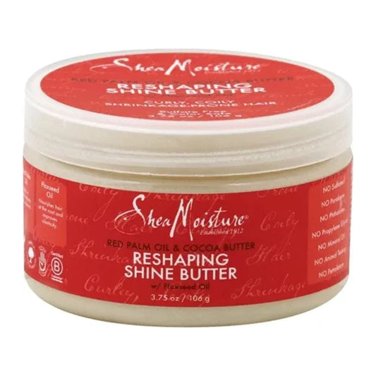 SheaMoisture Red Palm Oil & Cocoa Butter Reshaping Shine Butter 106g jar for curly and coily hair