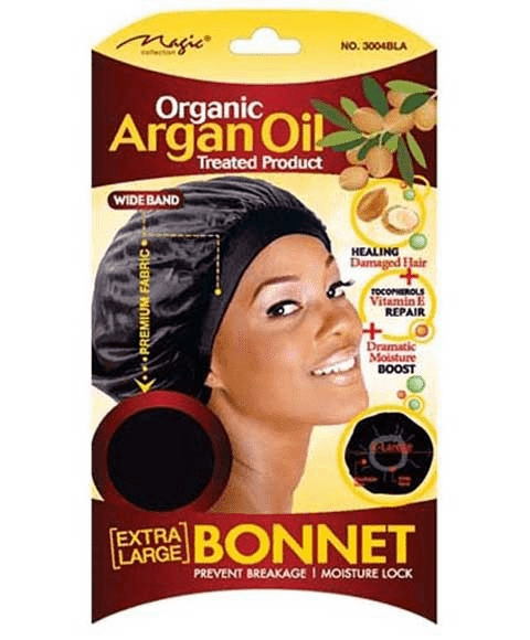 Magic - Organic Argan Oil Bonnet X-Large Black 3004Bla | Shop at CC Hair & Beauty UK