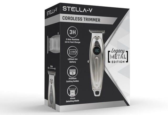 Stella-V Cordless Trimmer Legacy Metal Edition | Shop at CC Hair & Beauty UK
