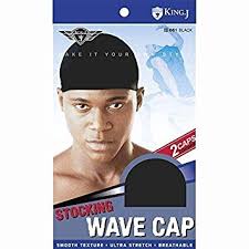 King.J Stocking Weave Cap 061 Black