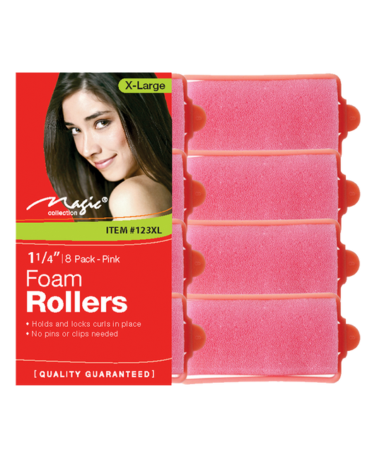 Magic Collection Foam Rollers 1 1/4" (8 Pack) - #123XL