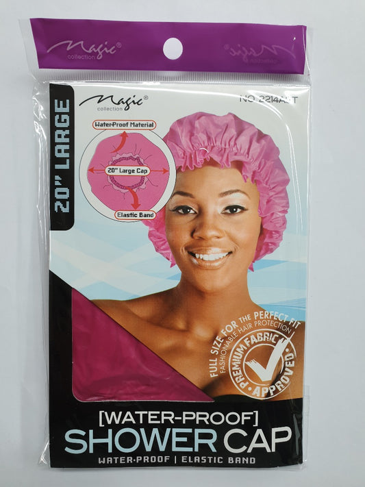 Magic Collection Waterproof Shower Cap - No.2214AST (Purple-Red-Pink)