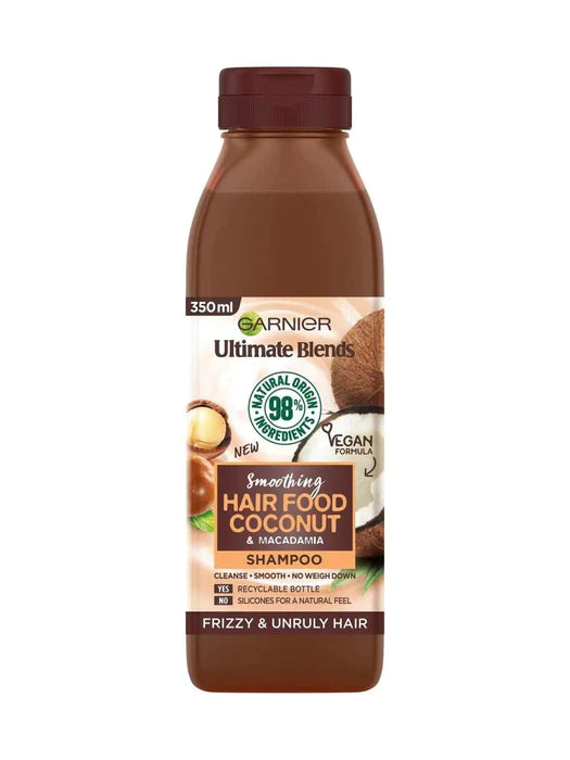 Garnier Ultimate Blends Smoothing Hair Food Coconut & Macademia Shampoo