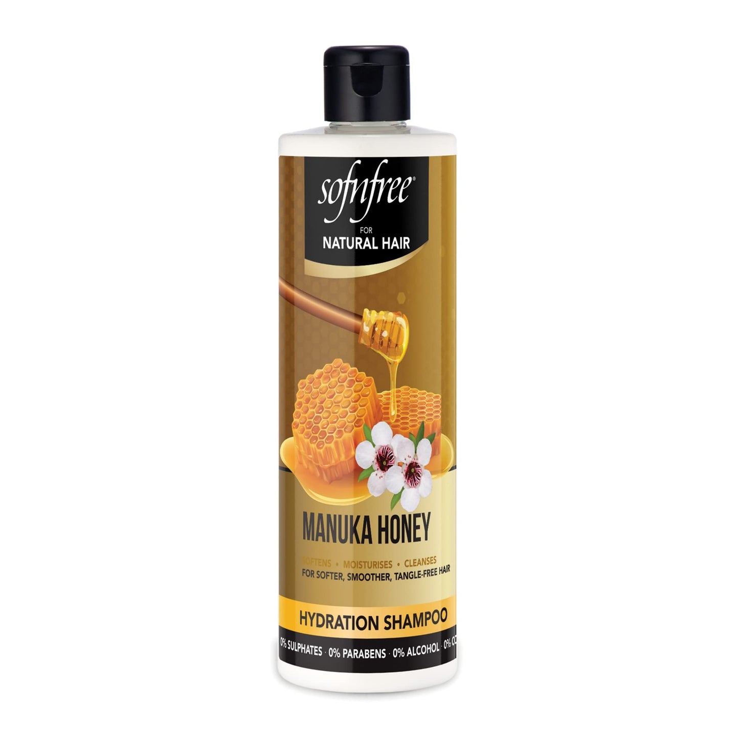 Sofn’free Hydration Shampoo with Manuka Honey Natural Hair Butter, Moisturizer for Coily & Curly Hair - 11.83 Fl Oz