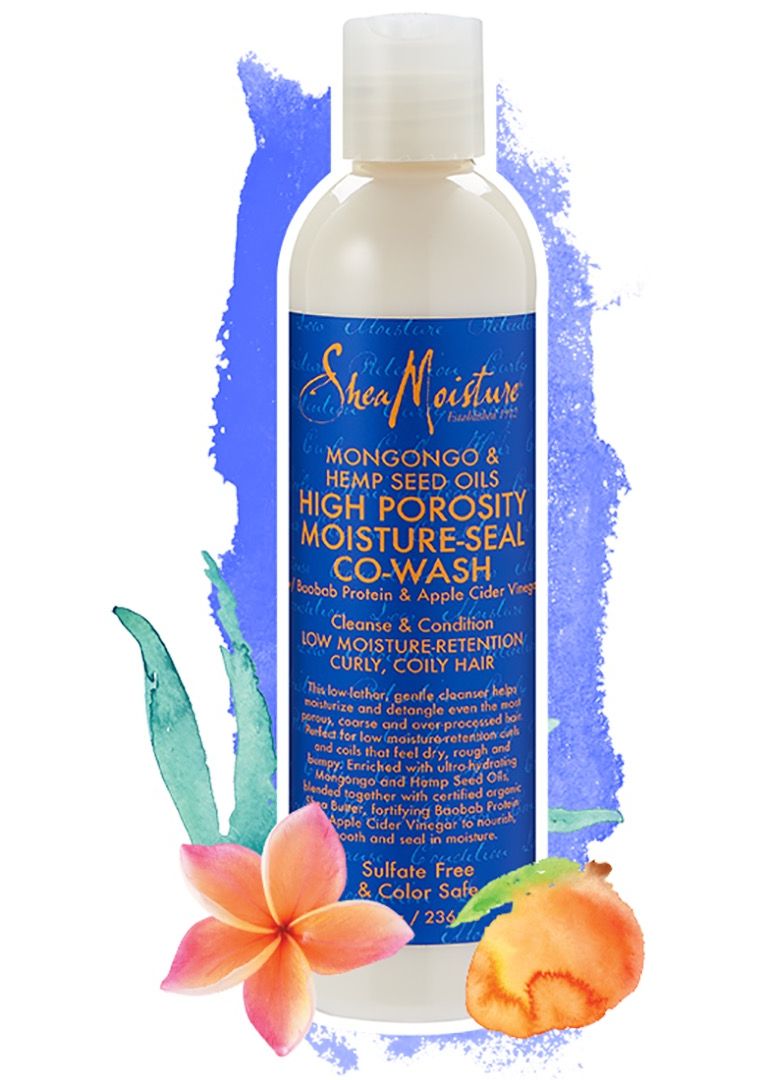 Shea Moisture Mongongo & Hemp Seed Oils High Porosity Moisture Seal Co Wash - 12 Oz