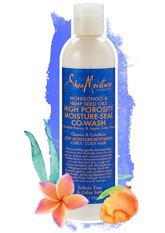 Shea Moisture Mongongo & Hemp Seed Oils High Porosity Moisture Seal Co Wash - 12 Oz