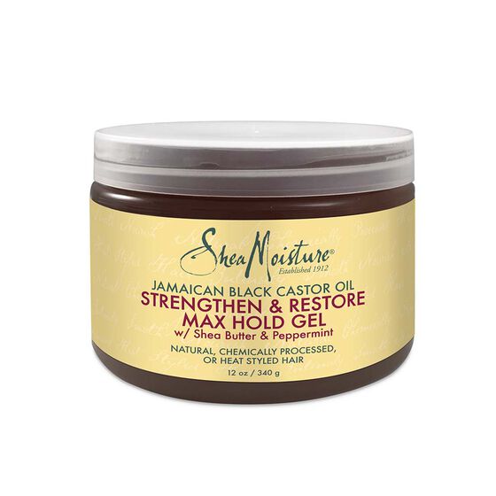 Shea Moisture Jamaican Black Castor Oil Strengthen & Restore Max Hold Gel 12 oz